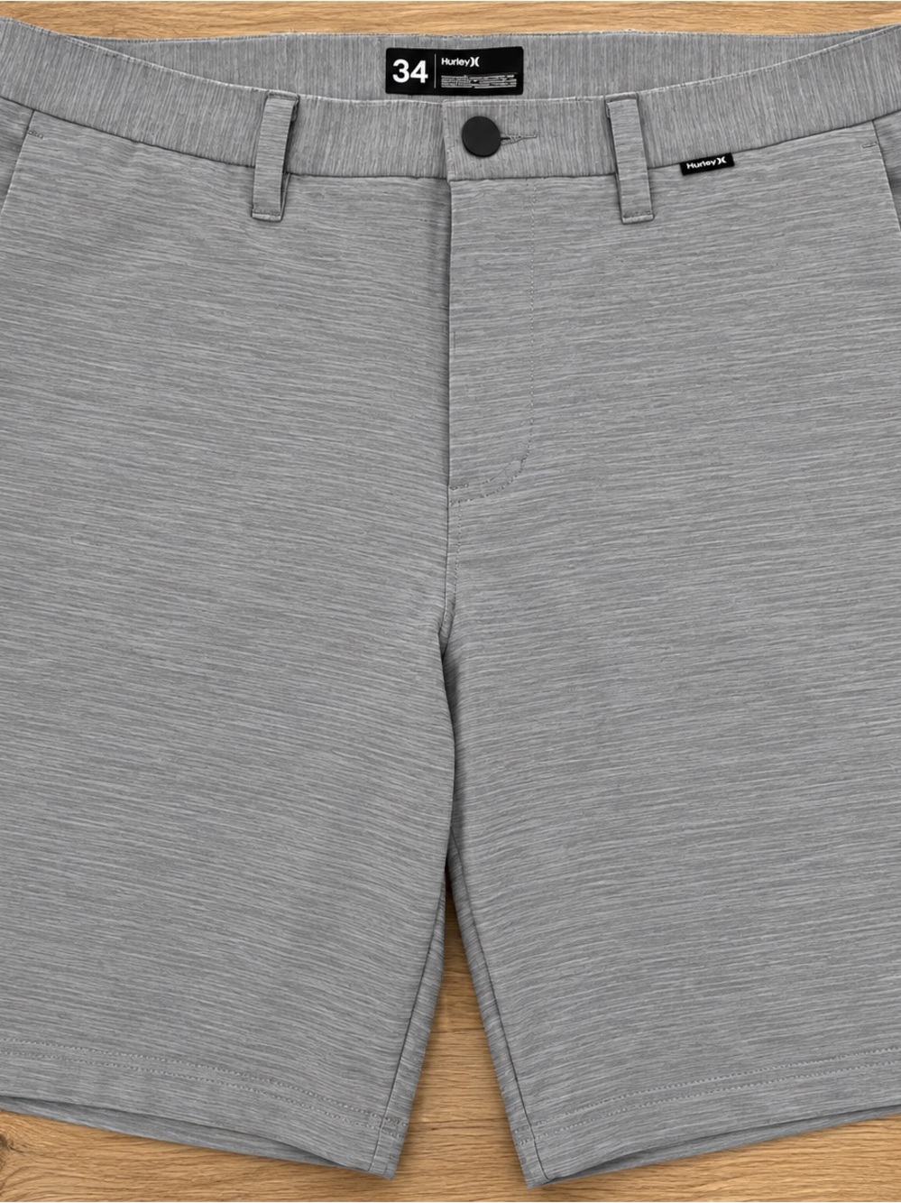 Hurley Men’s Gray Heather Hybrid Walk Shorts Size 34